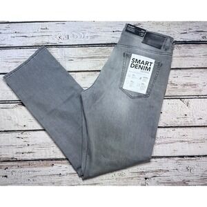 DL1961 Avery Modern Straight Particle Gray Smart Denim Men's 35x32 NWT‎